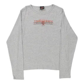 2007 Tomahawk Harley Davidson Long Sleeve T-Shirt - XL Grey Cotton