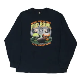 2014 Pro Bowl Hawaii Nfl Long Sleeve T-Shirt - 2XL Navy Cotton