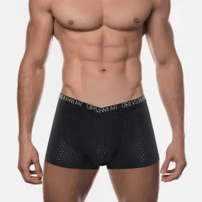 Adannu Men's Breathable Mesh V-Style Waist Boxer Shorts OR6300