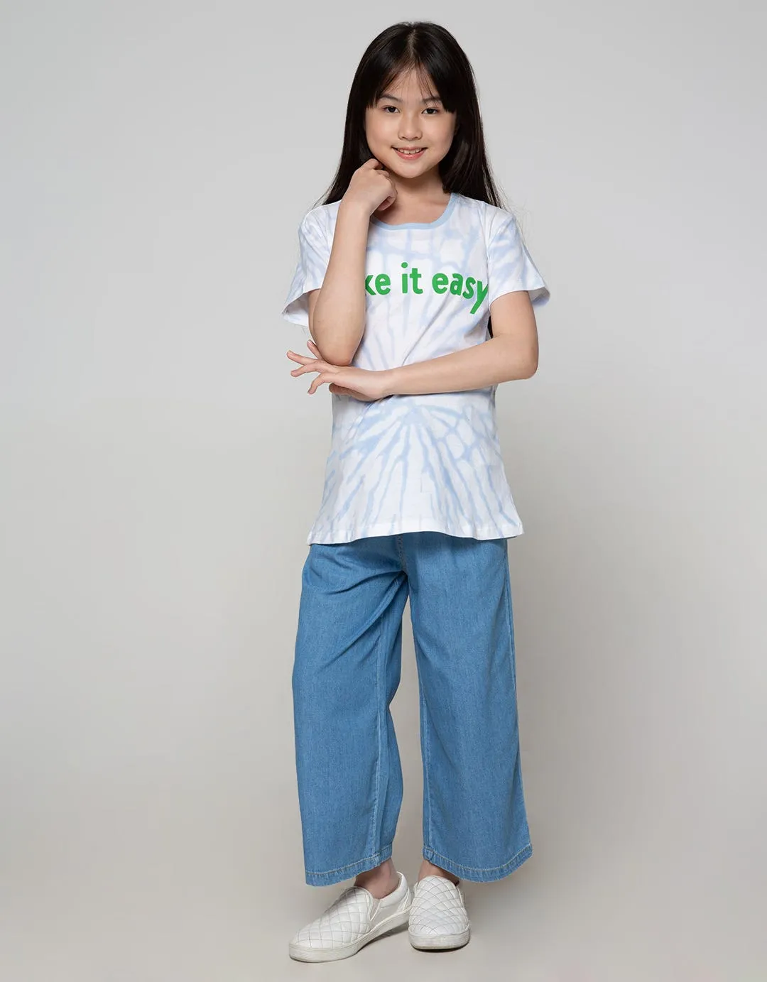 Aero Denim Pants Capri Pita Depan Polos