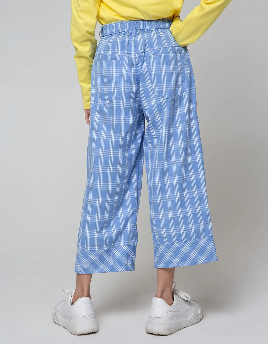 Aero Pants Capri Motif Kotak