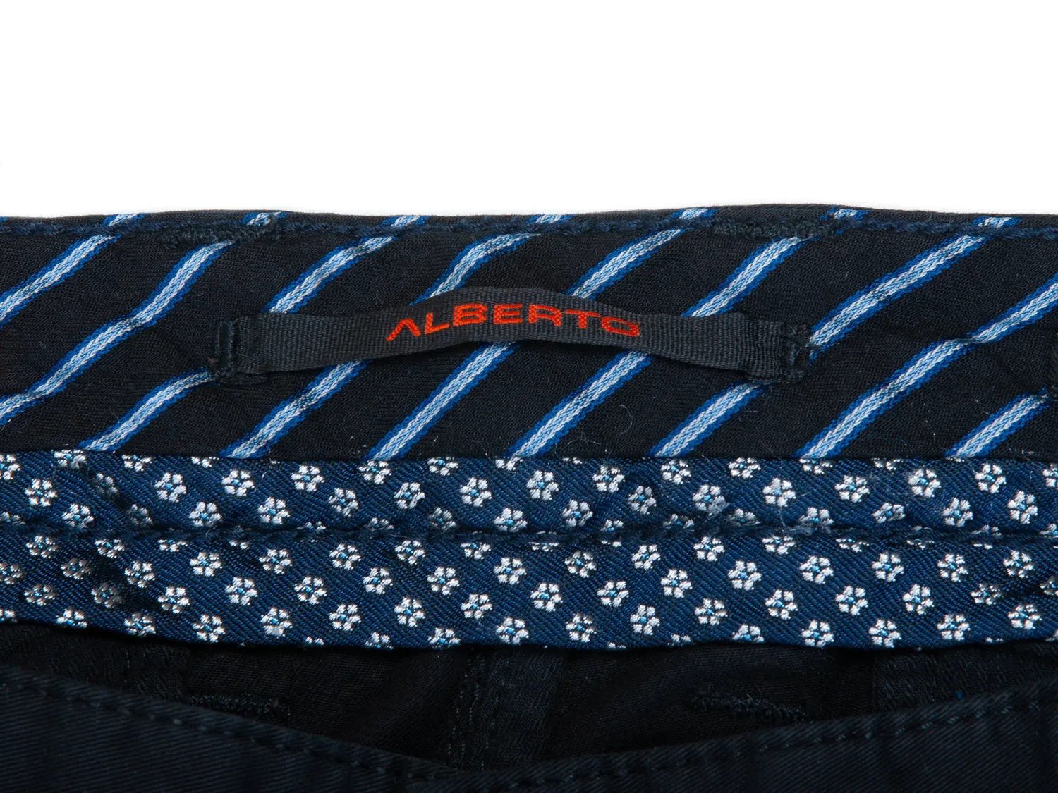Alberto Black Regular Slim Fit Compact Cotton Chinos