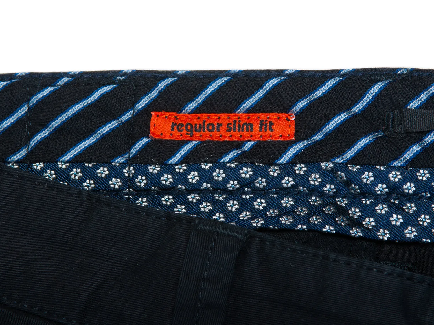 Alberto Black Regular Slim Fit Compact Cotton Chinos