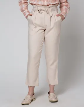 Annisa Celana Ankle Paperbag Tapered Self Tie Pants