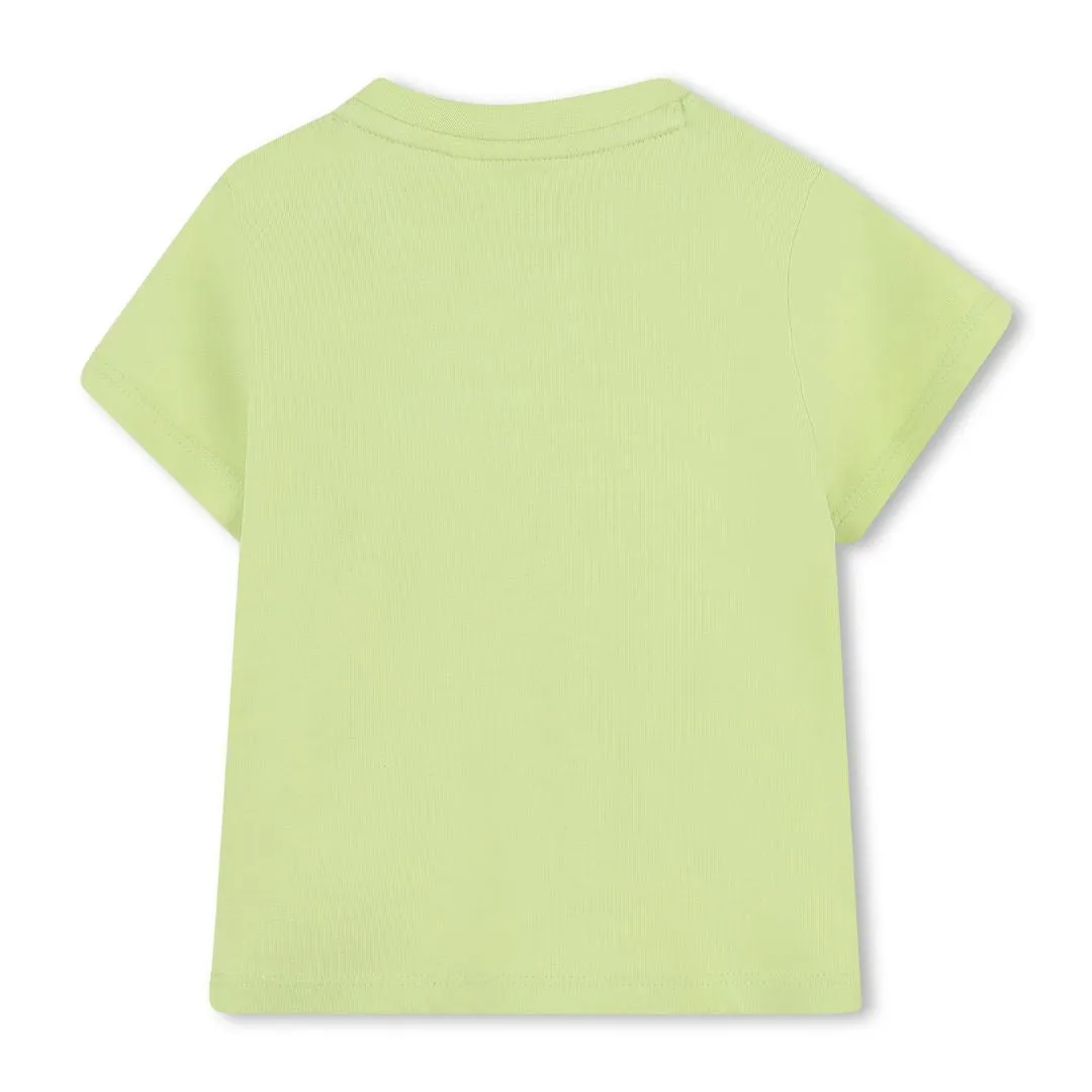 Babies Lime Green Triple Logo T-Shirt