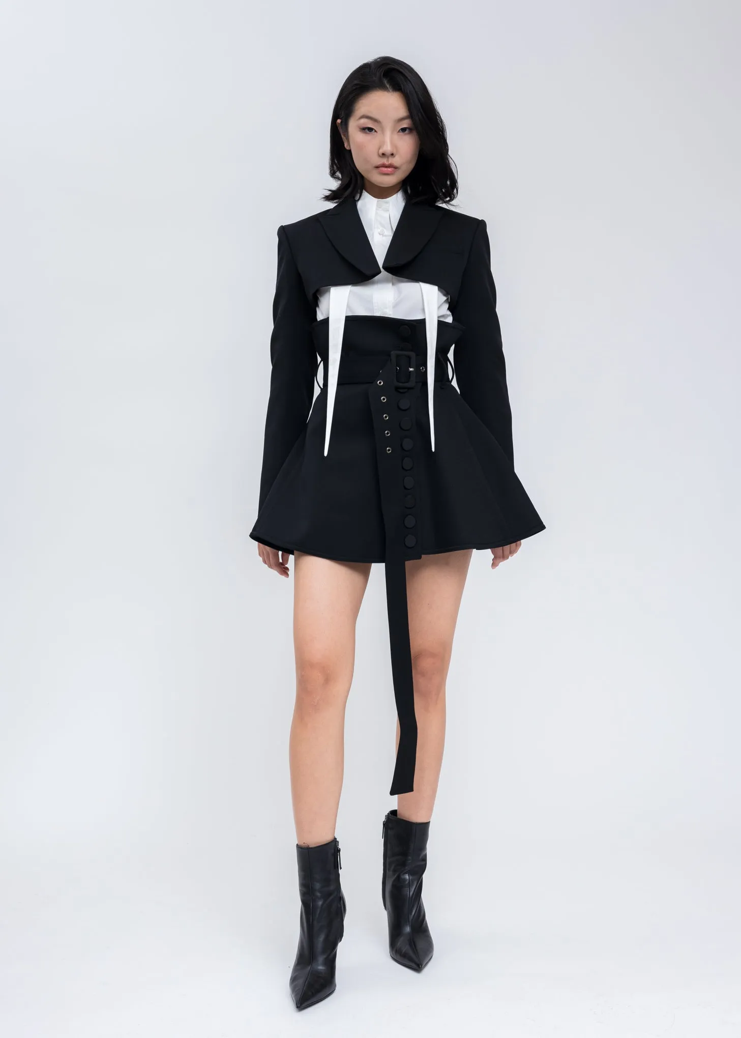 Black Emma Cropped Jacket