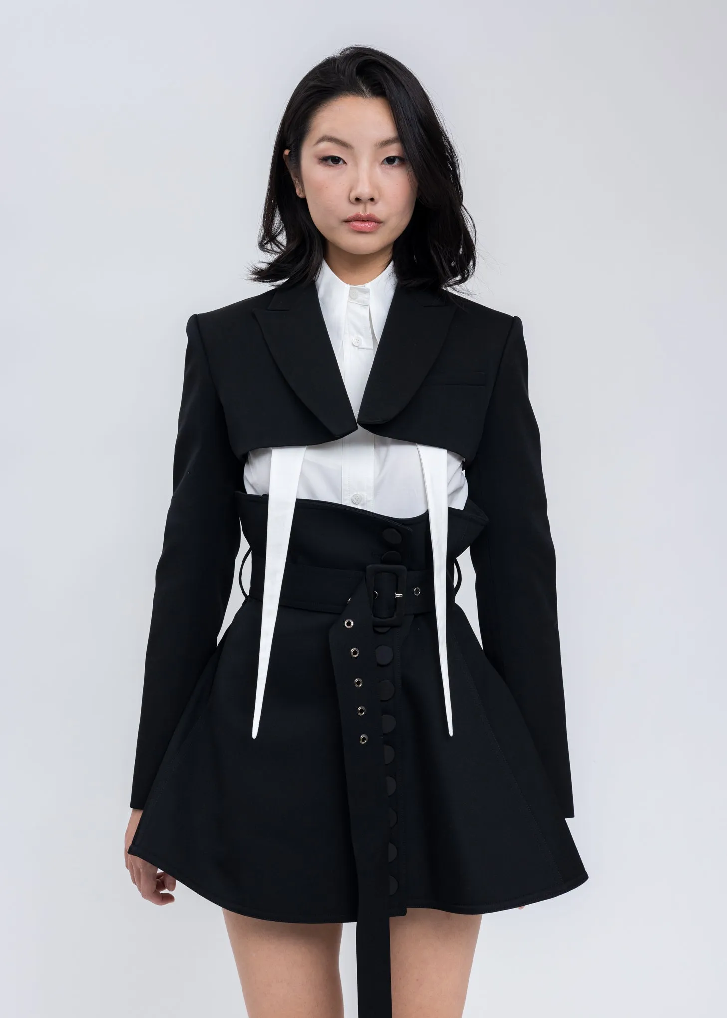 Black Emma Cropped Jacket