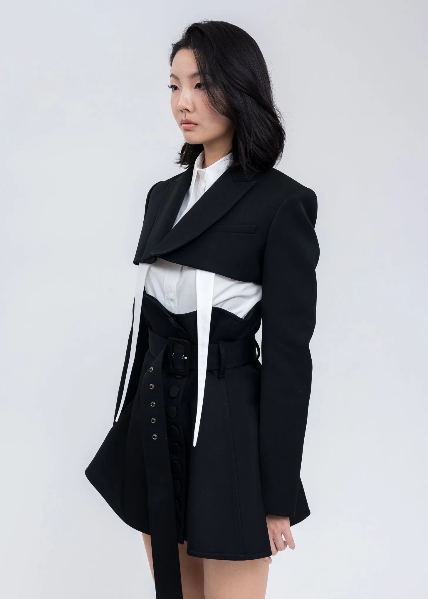 Black Emma Cropped Jacket