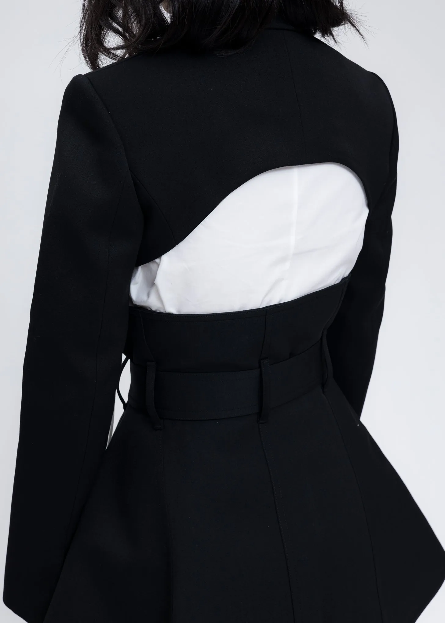 Black Emma Cropped Jacket