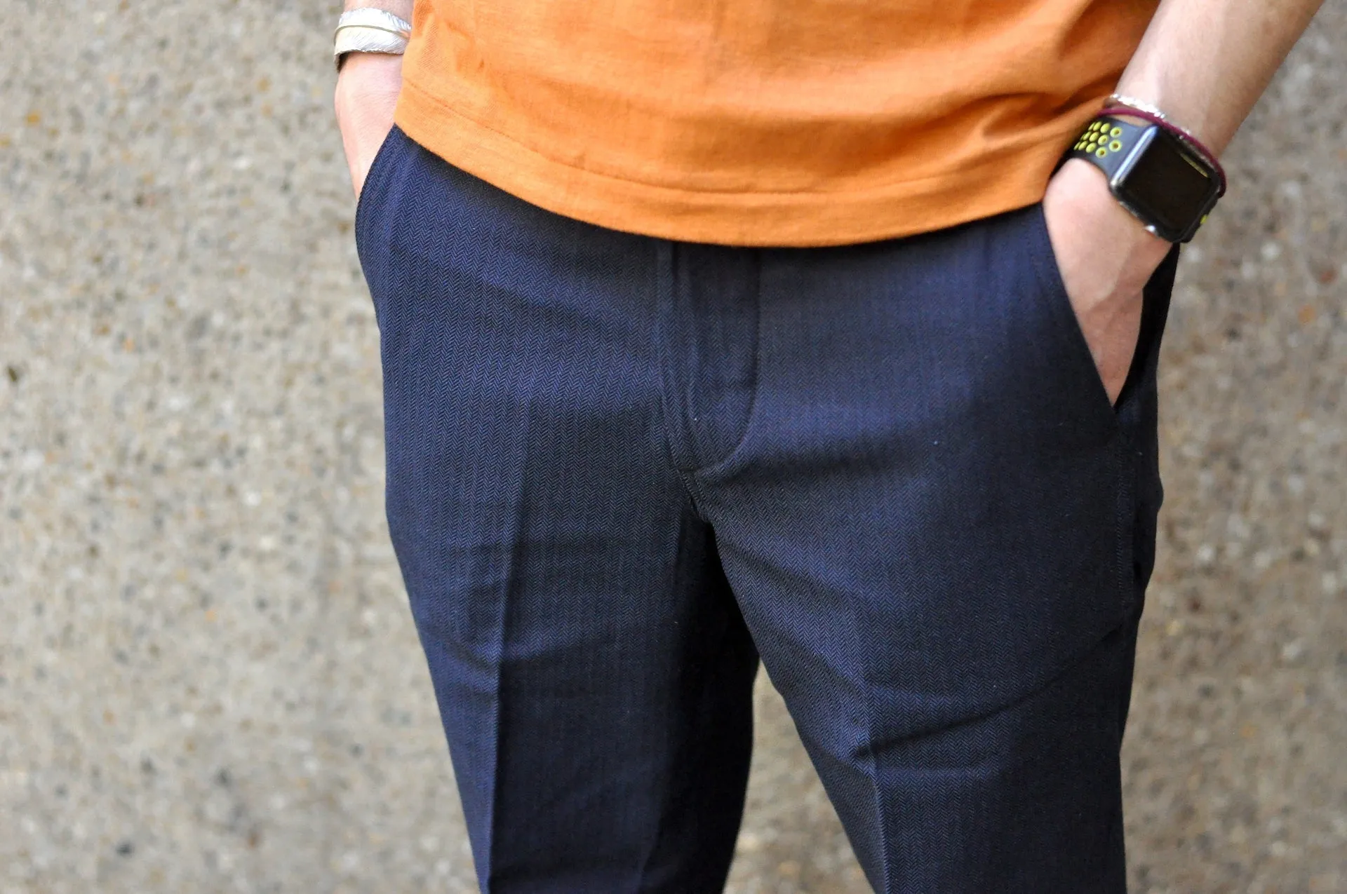 Boncoura 12.5oz Indigo HBT '41 Chinos (Relax Tapered Fit)