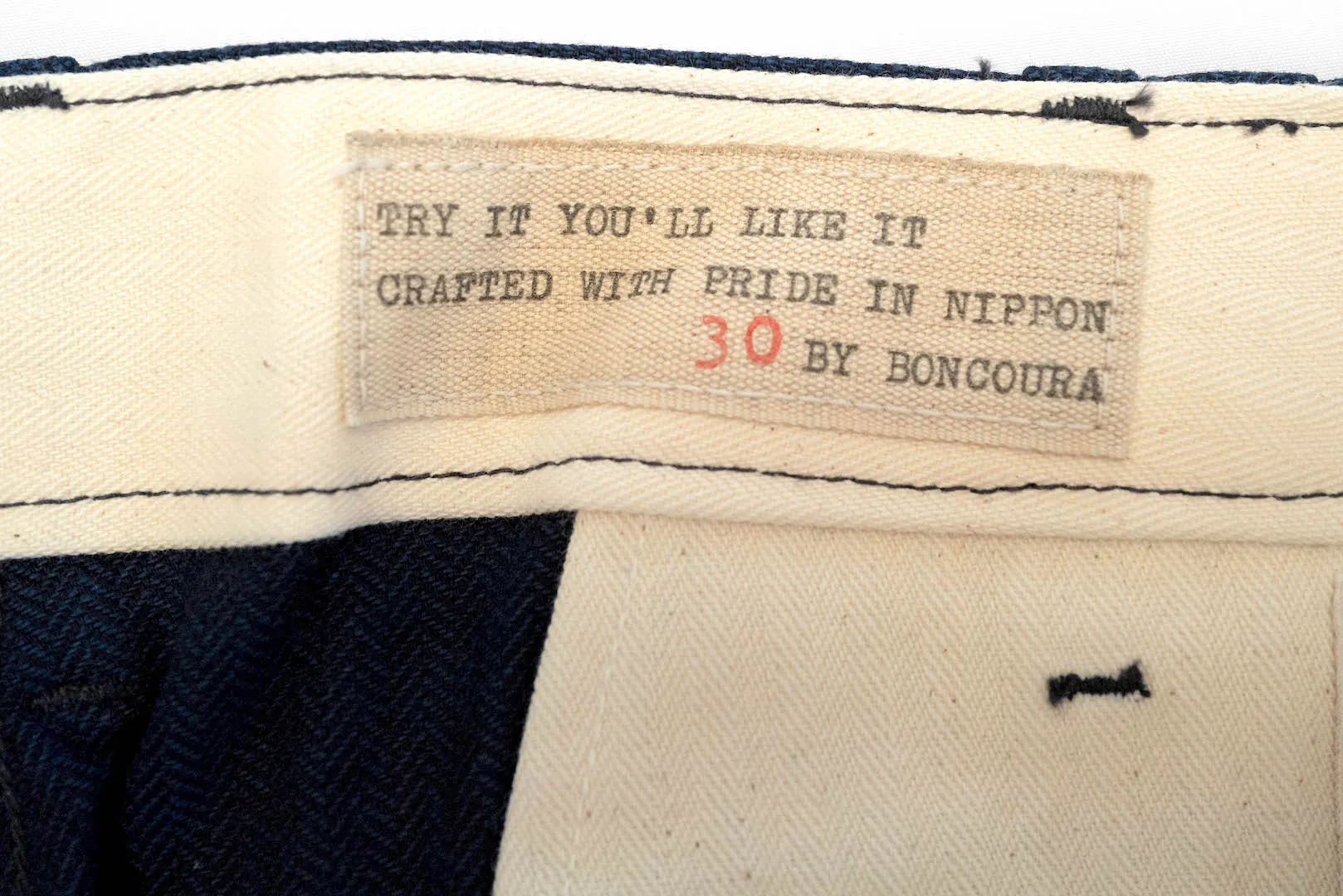 Boncoura 12.5oz Indigo HBT '41 Chinos (Relax Tapered Fit)