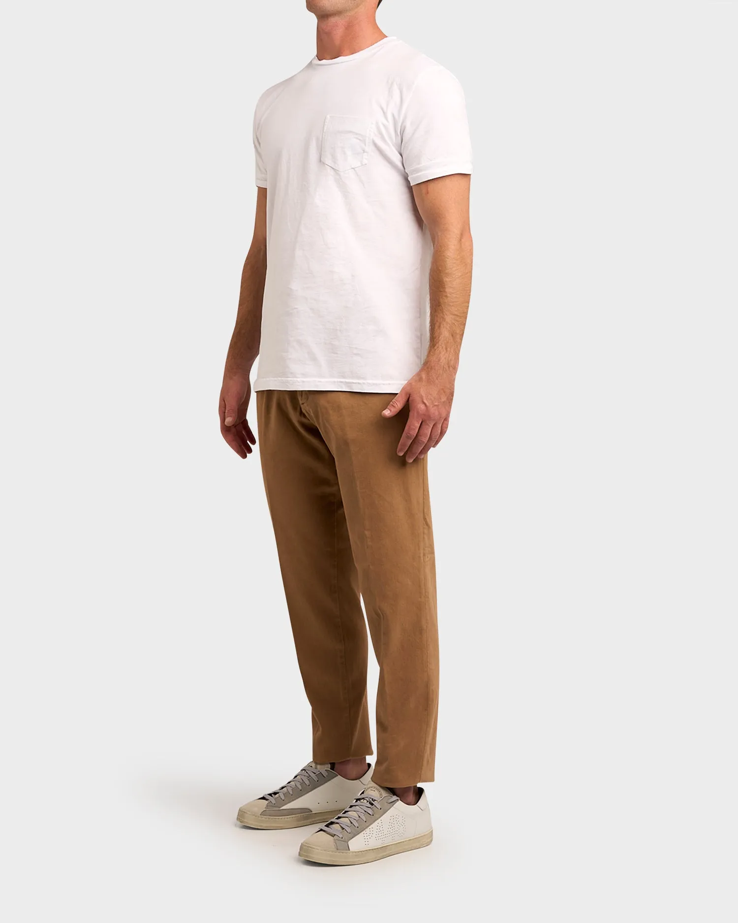 Brown New Barcelona Cotton Twill Chinos