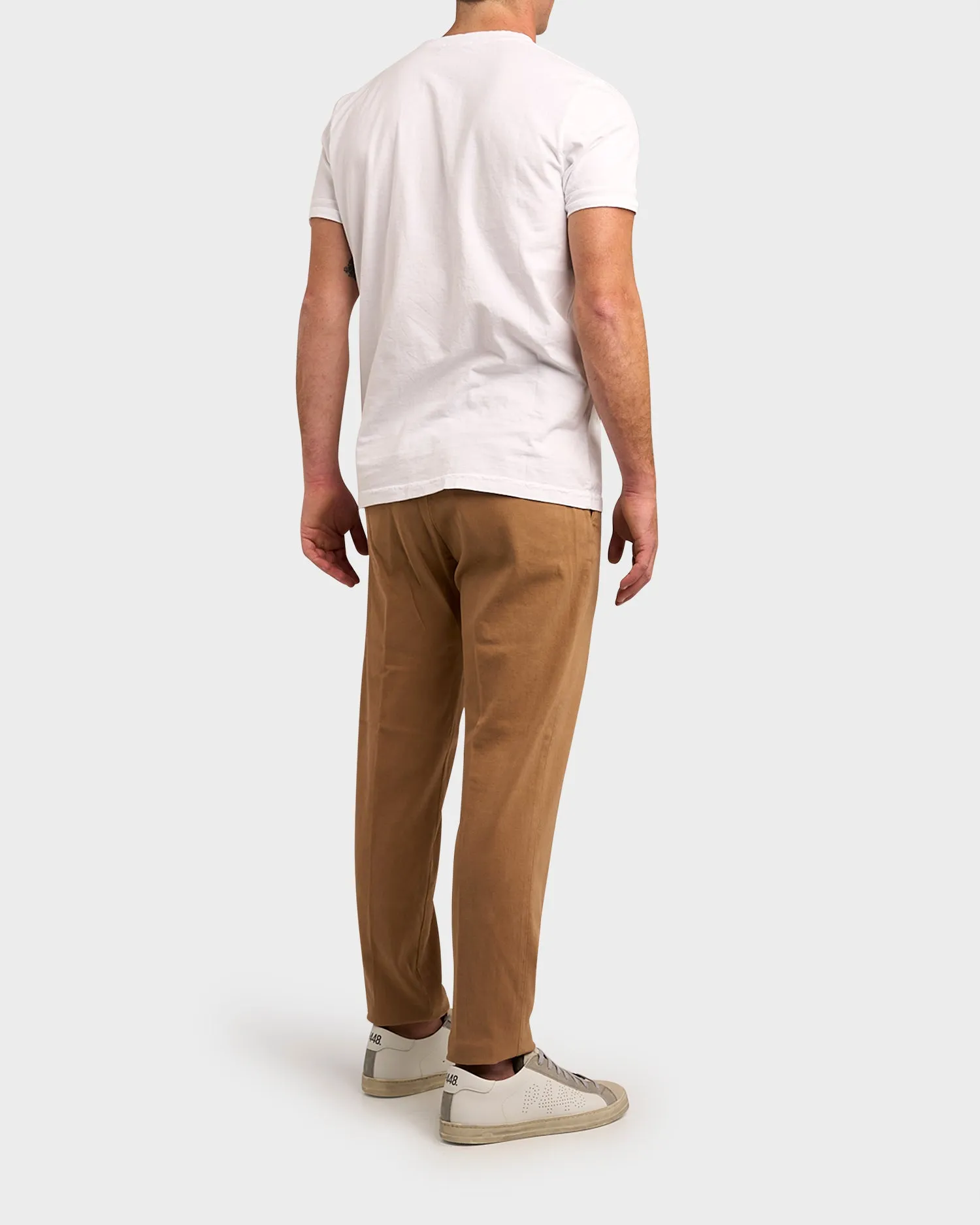 Brown New Barcelona Cotton Twill Chinos