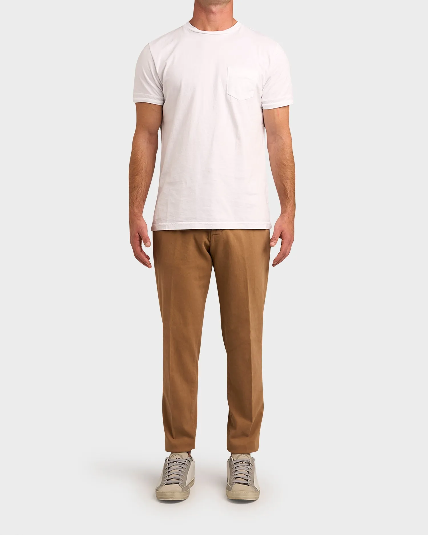 Brown New Barcelona Cotton Twill Chinos