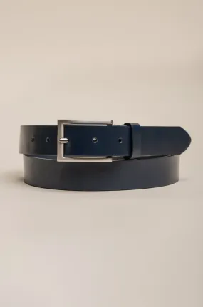 Cavani BT05 Leather Belt - Navy