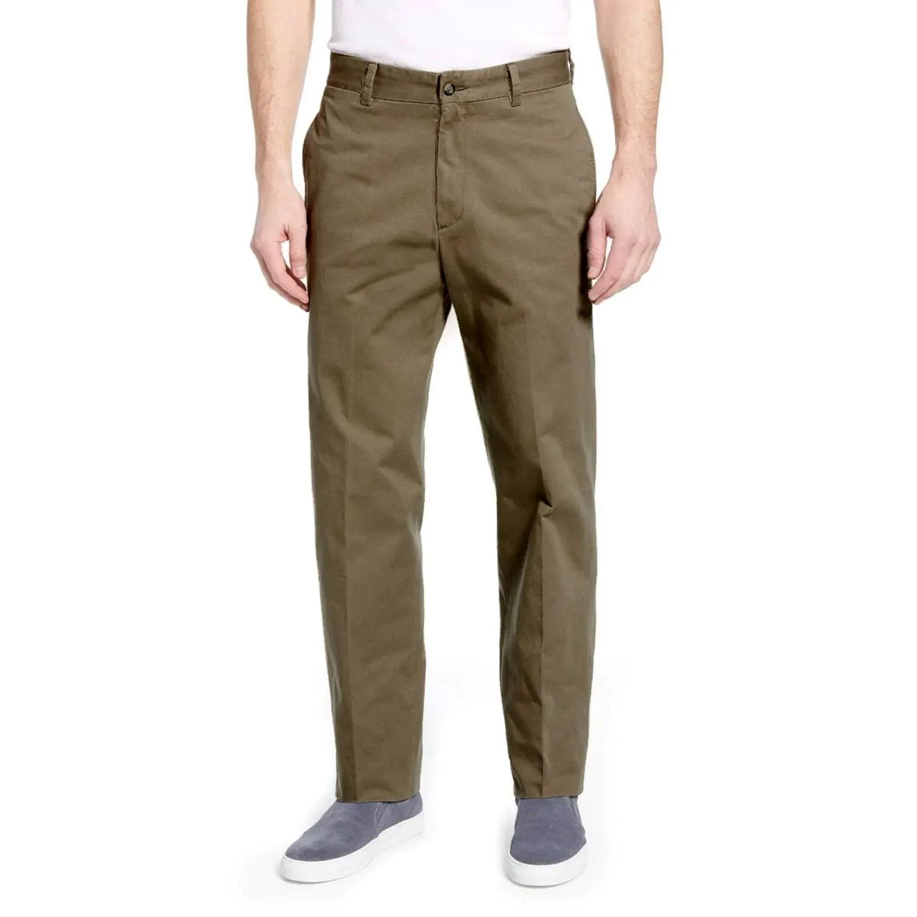 Charleston Khakis - Sumter Washed Cotton Trouser - Olive