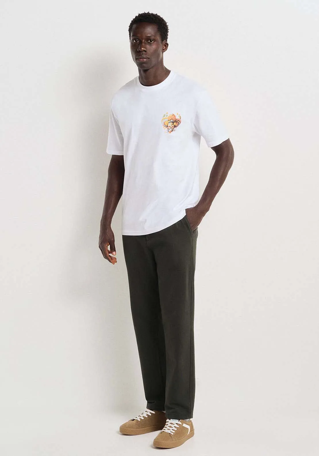 Comfort knit chinos pants - Green