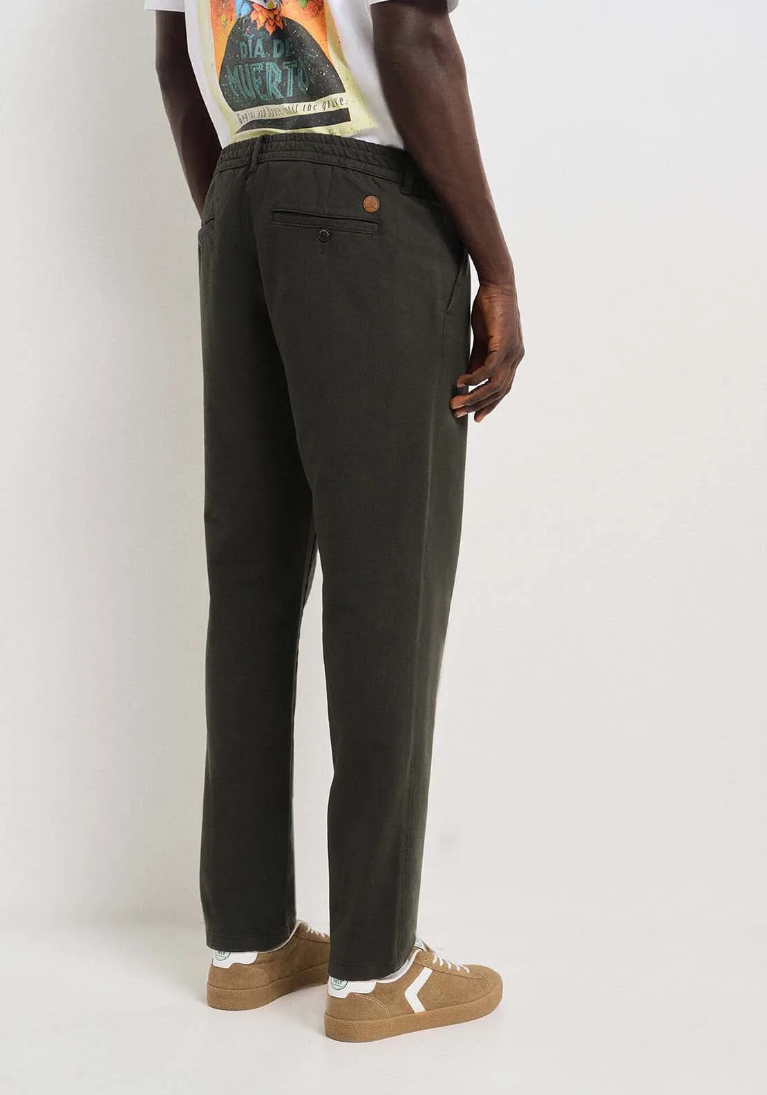 Comfort knit chinos pants - Green