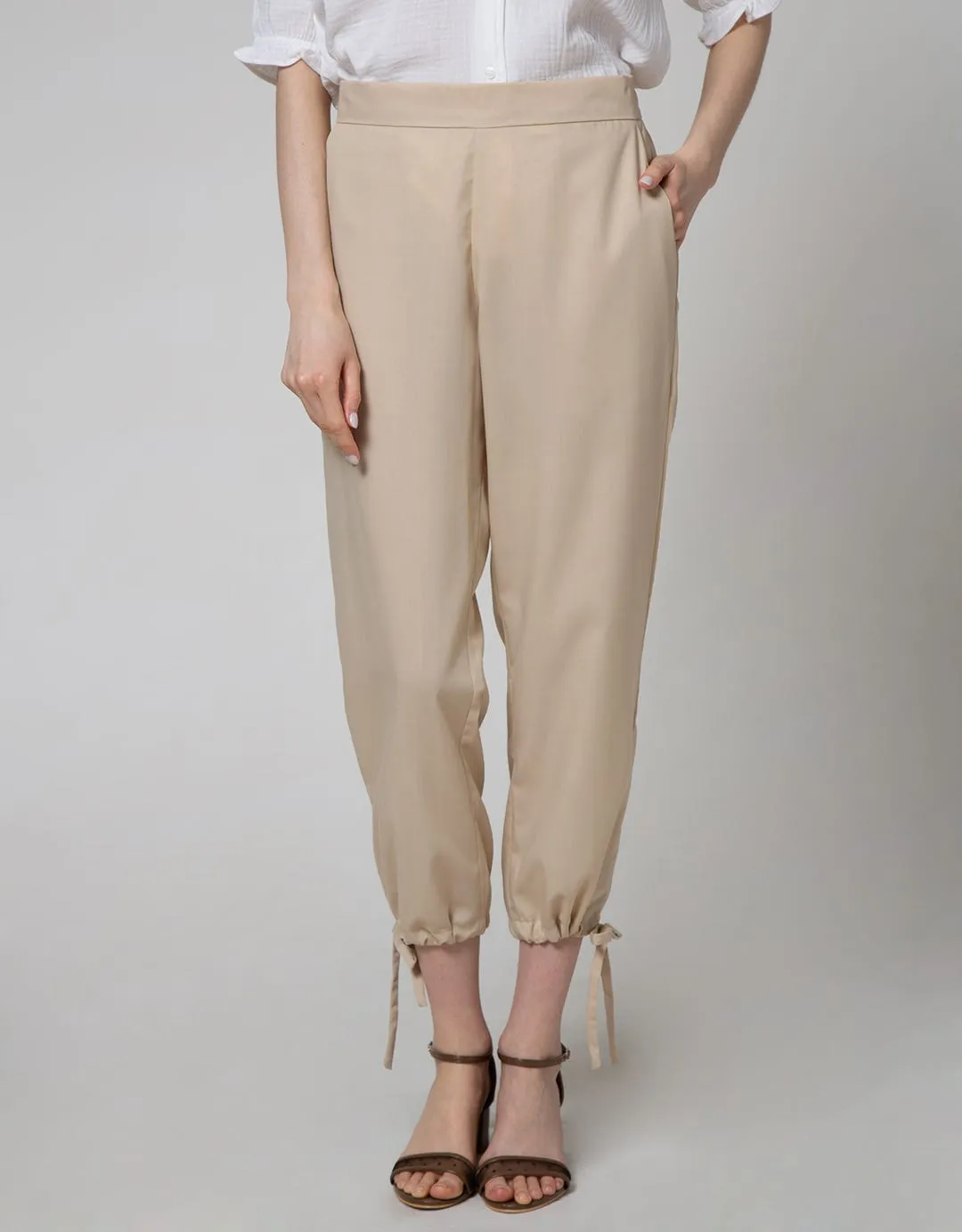 Connexion Long Pants With Tie Hem Toyobo