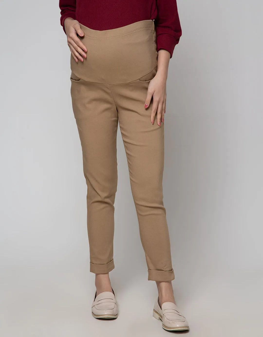 Connexion Mom Long Pants Bahan Twill Strecth
