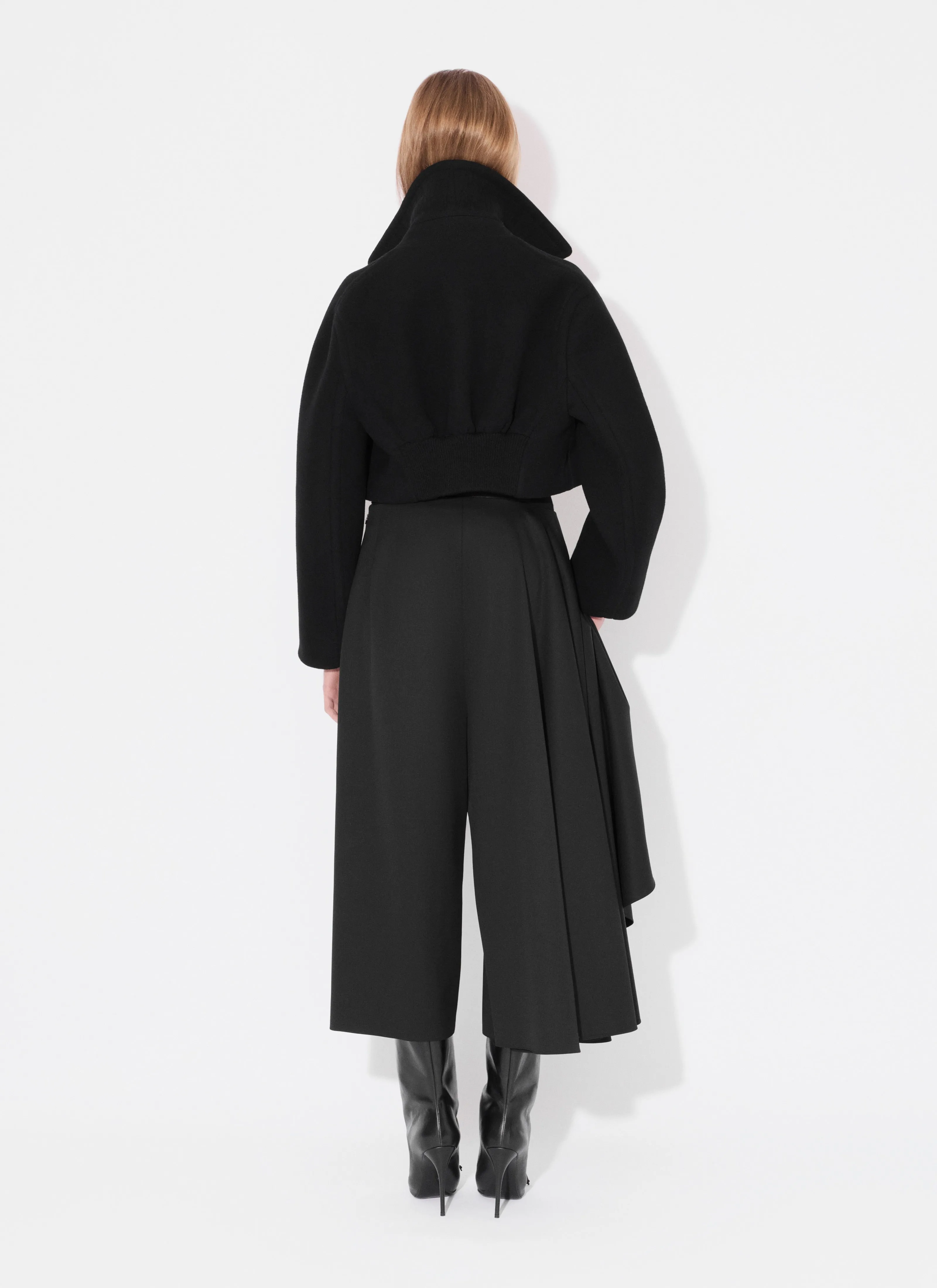 Cropped Caban Jacket