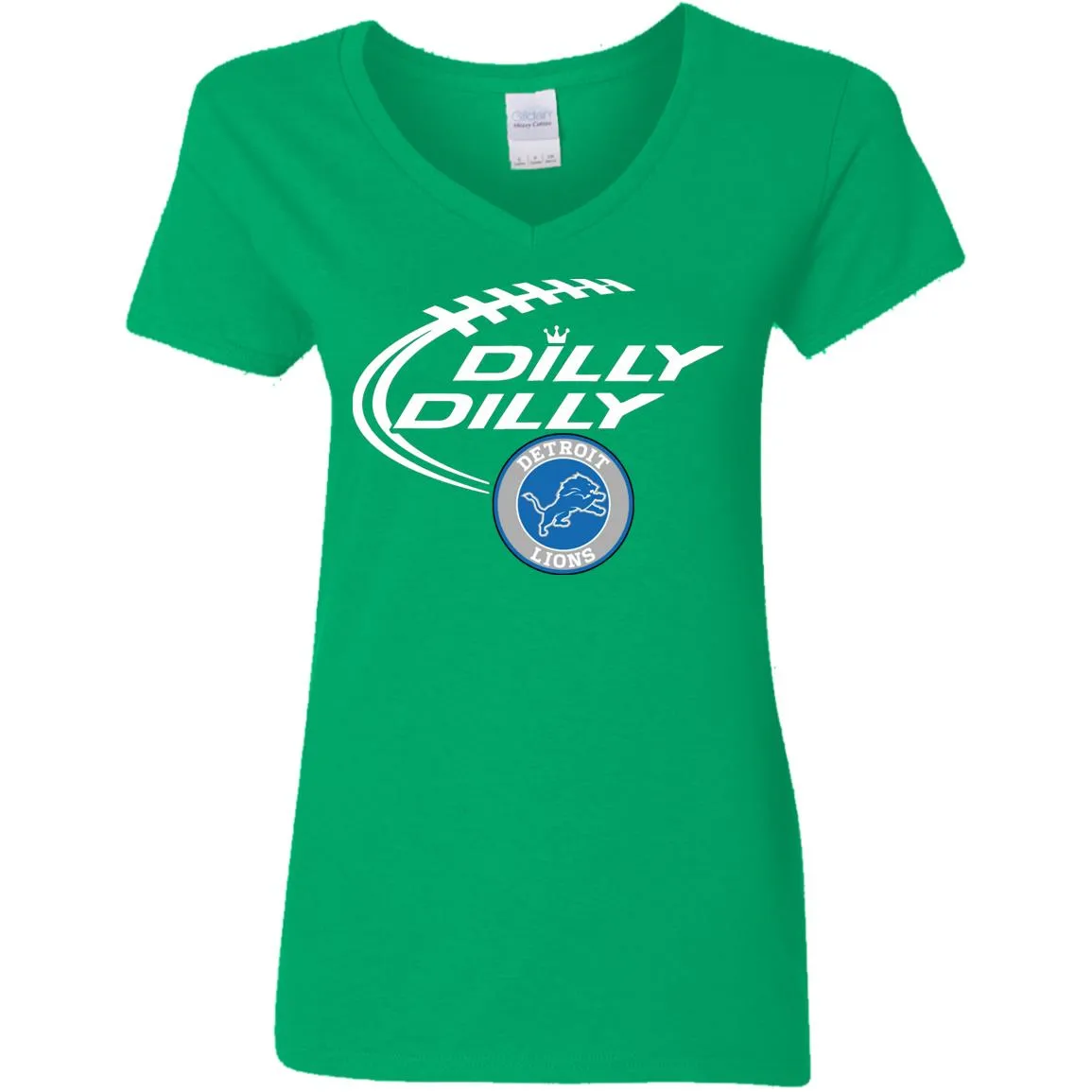 Dilly Dilly Destroit Lions Nfl Football Women V-Neck T-Shirt