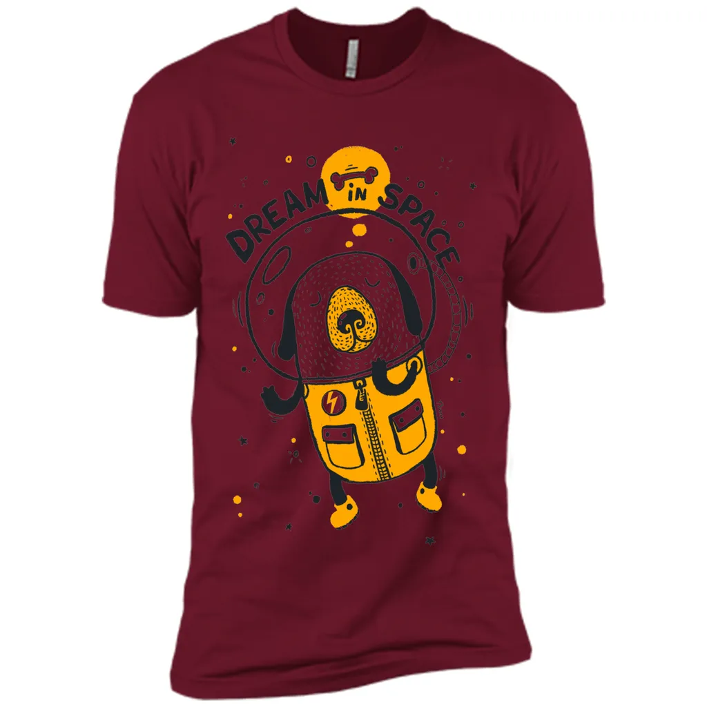 Dream in space cartoon graphic T-Shirt
