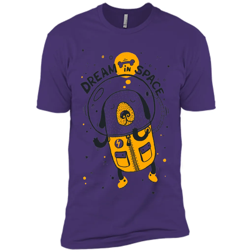 Dream in space cartoon graphic T-Shirt