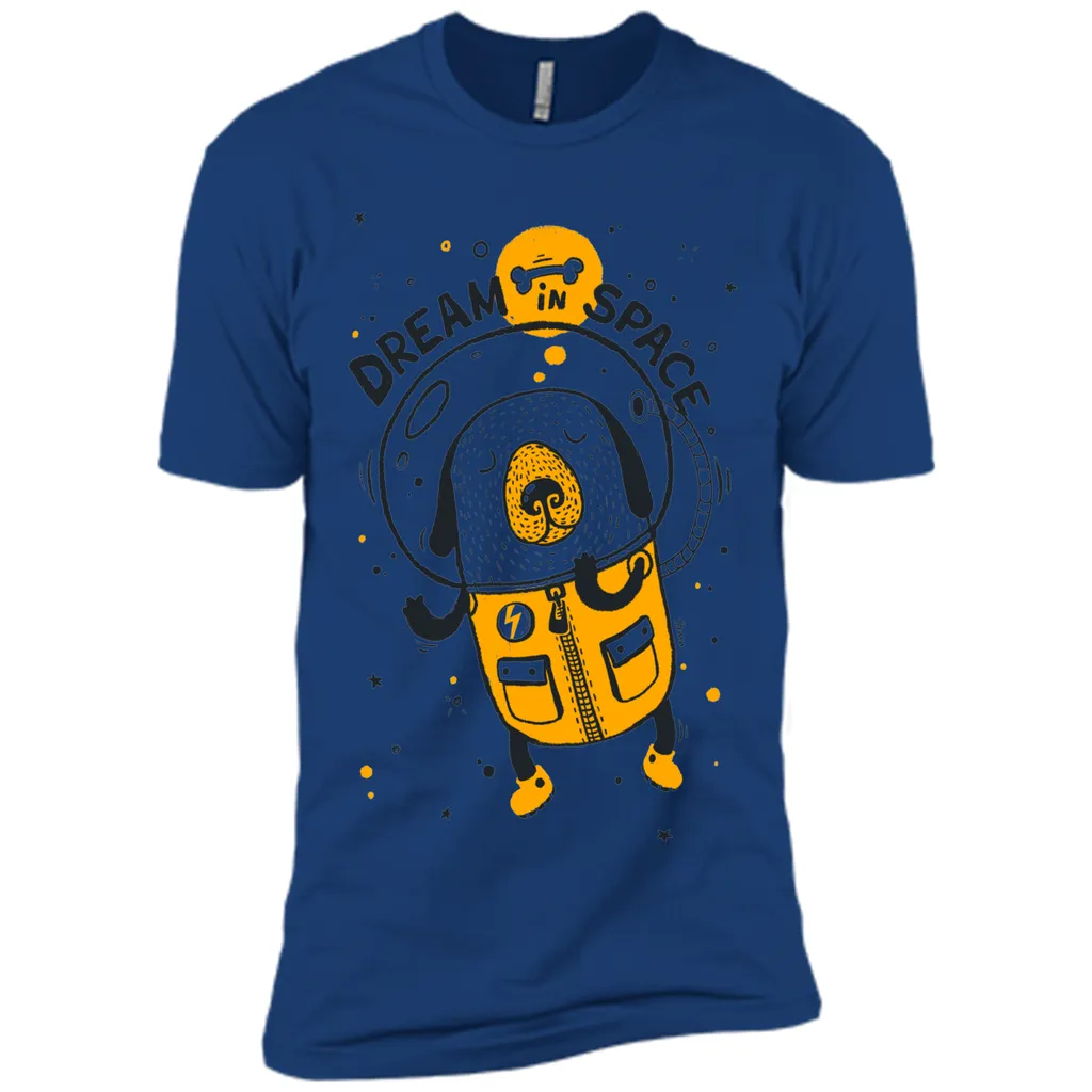 Dream in space cartoon graphic T-Shirt