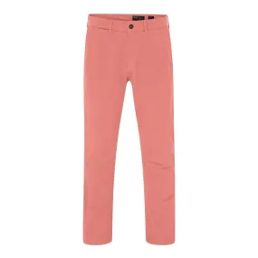 Echo slim chino trouser in Coral