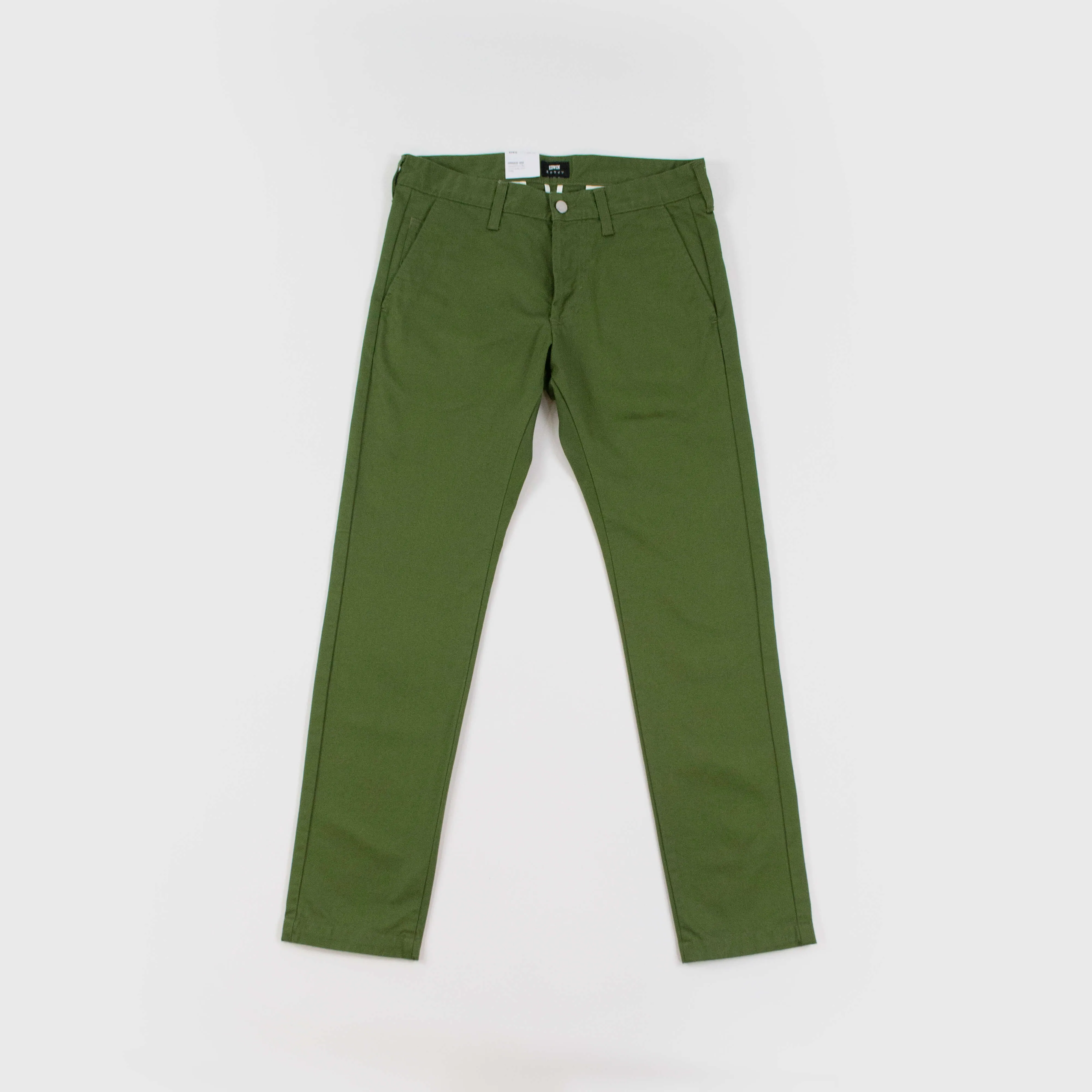 Edwin 55 Chino Compact Twill 9oz - Military Green