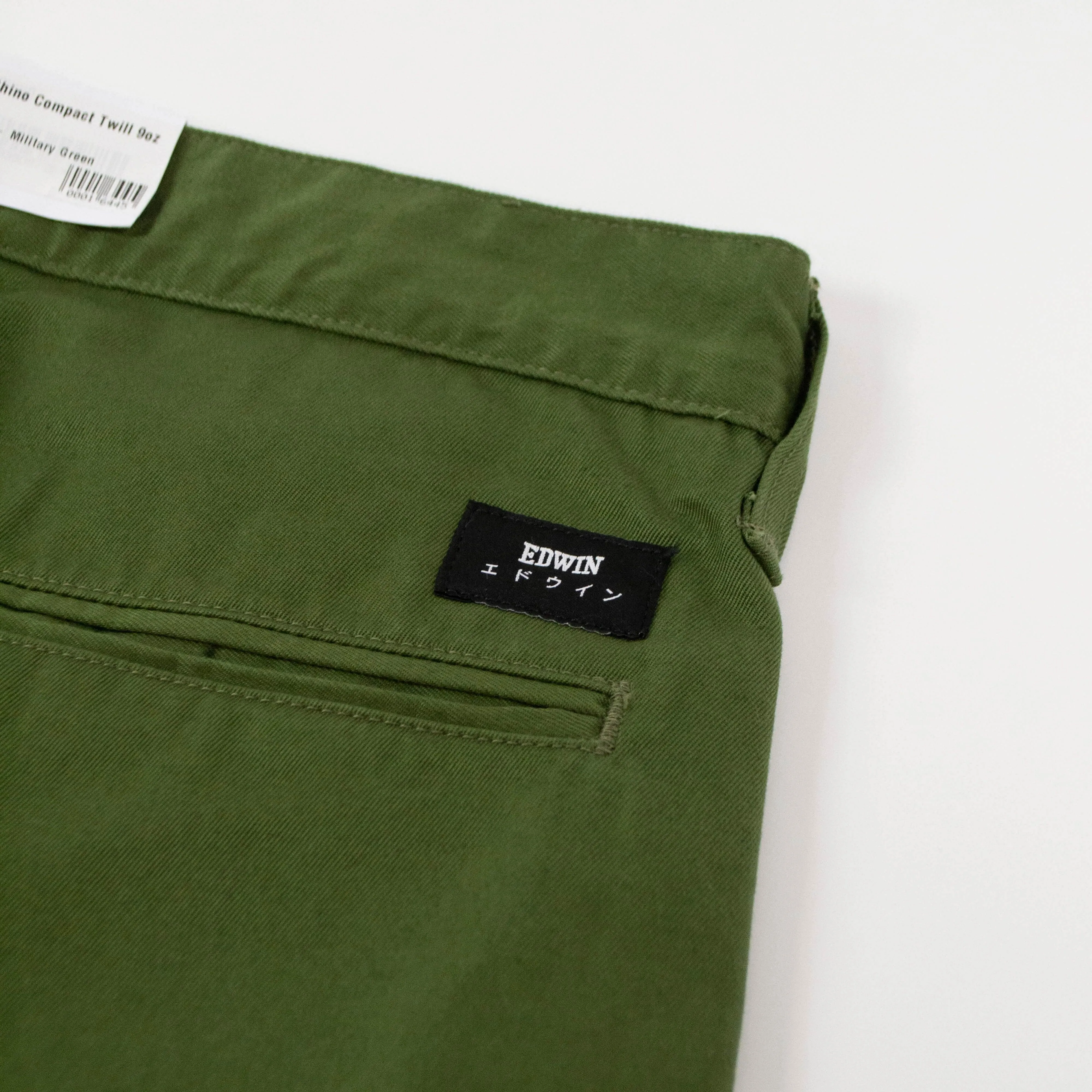 Edwin 55 Chino Compact Twill 9oz - Military Green