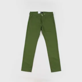 Edwin 55 Chino Compact Twill 9oz - Military Green