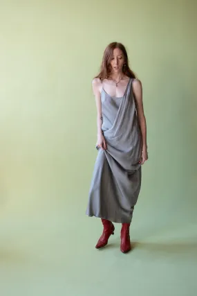 Gray Silk Slip Dress | Amanda Wakeley