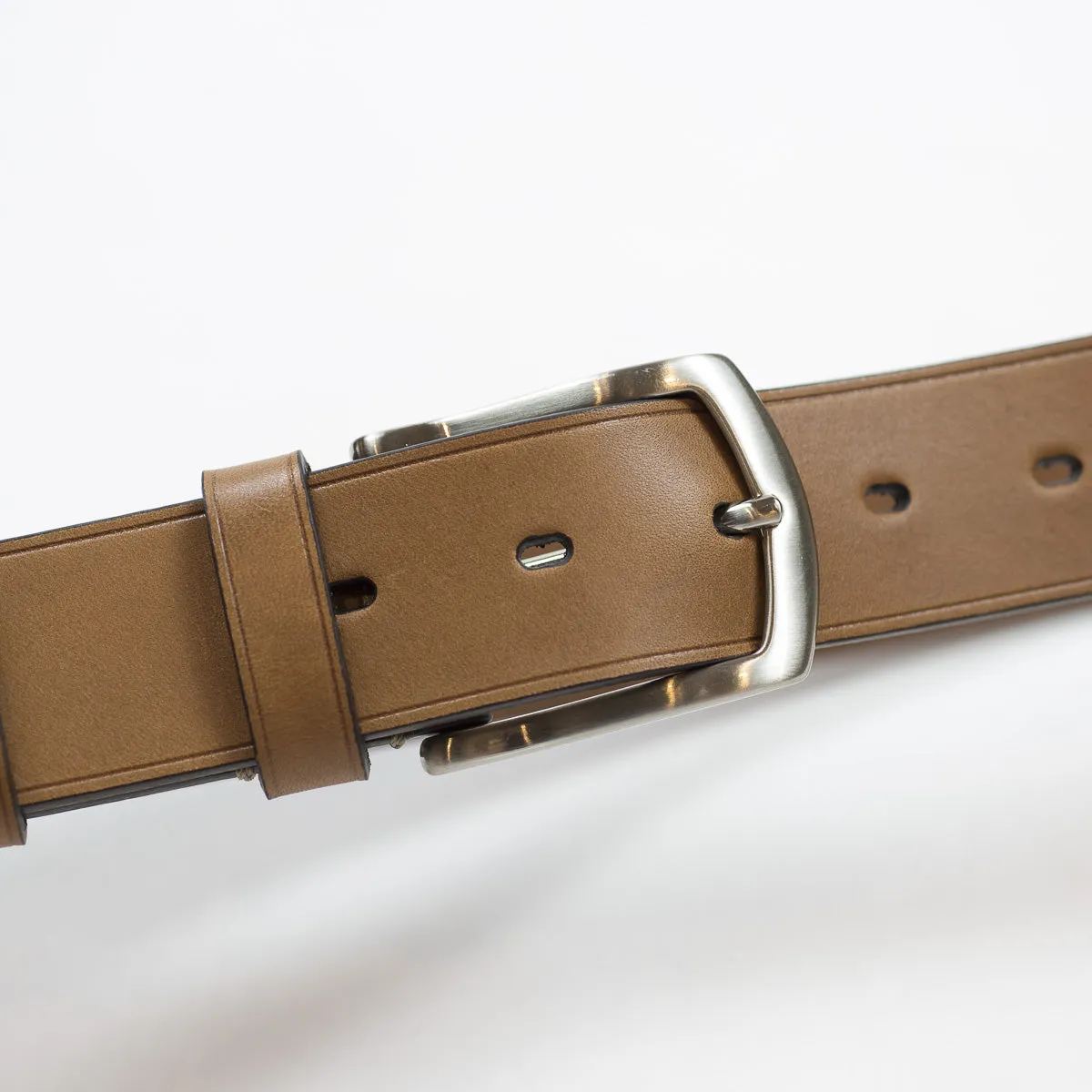 Honey brown calf Olimpo casual belt