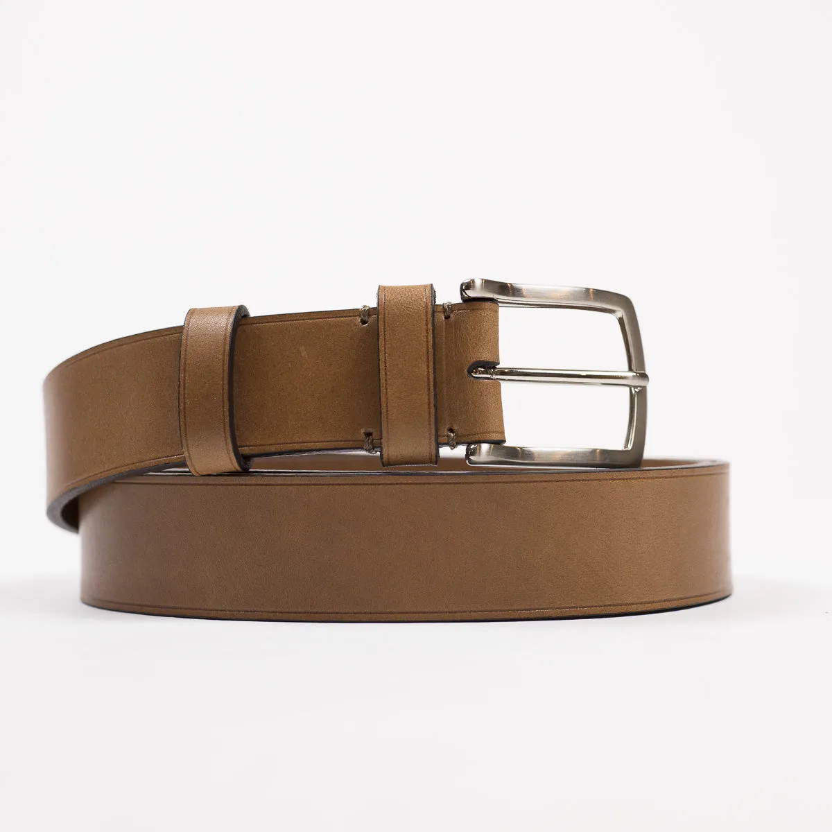 Honey brown calf Olimpo casual belt