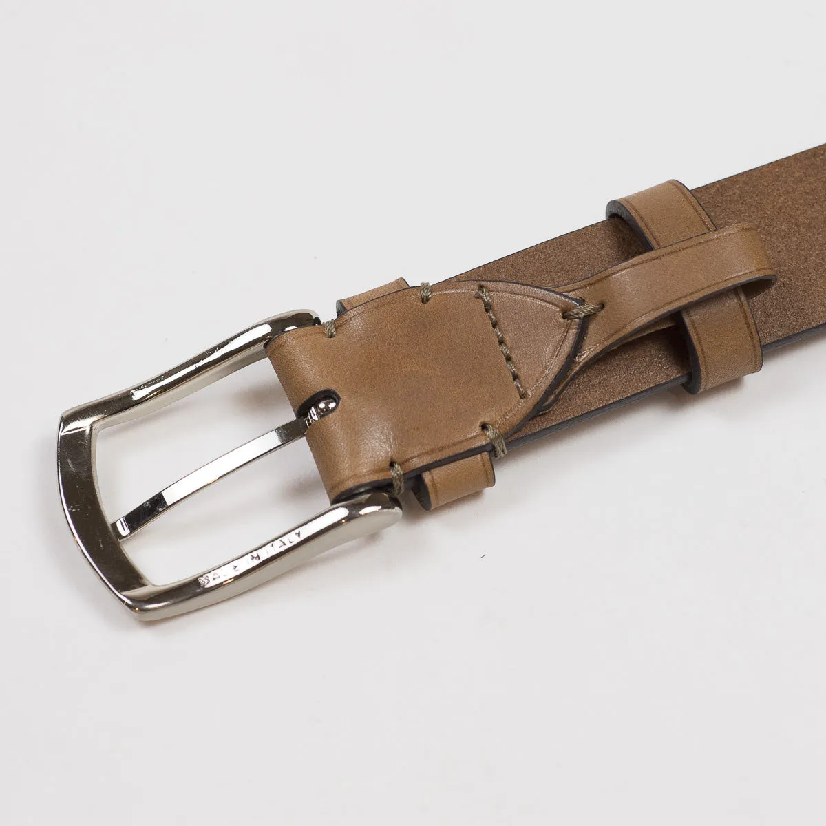 Honey brown calf Olimpo casual belt