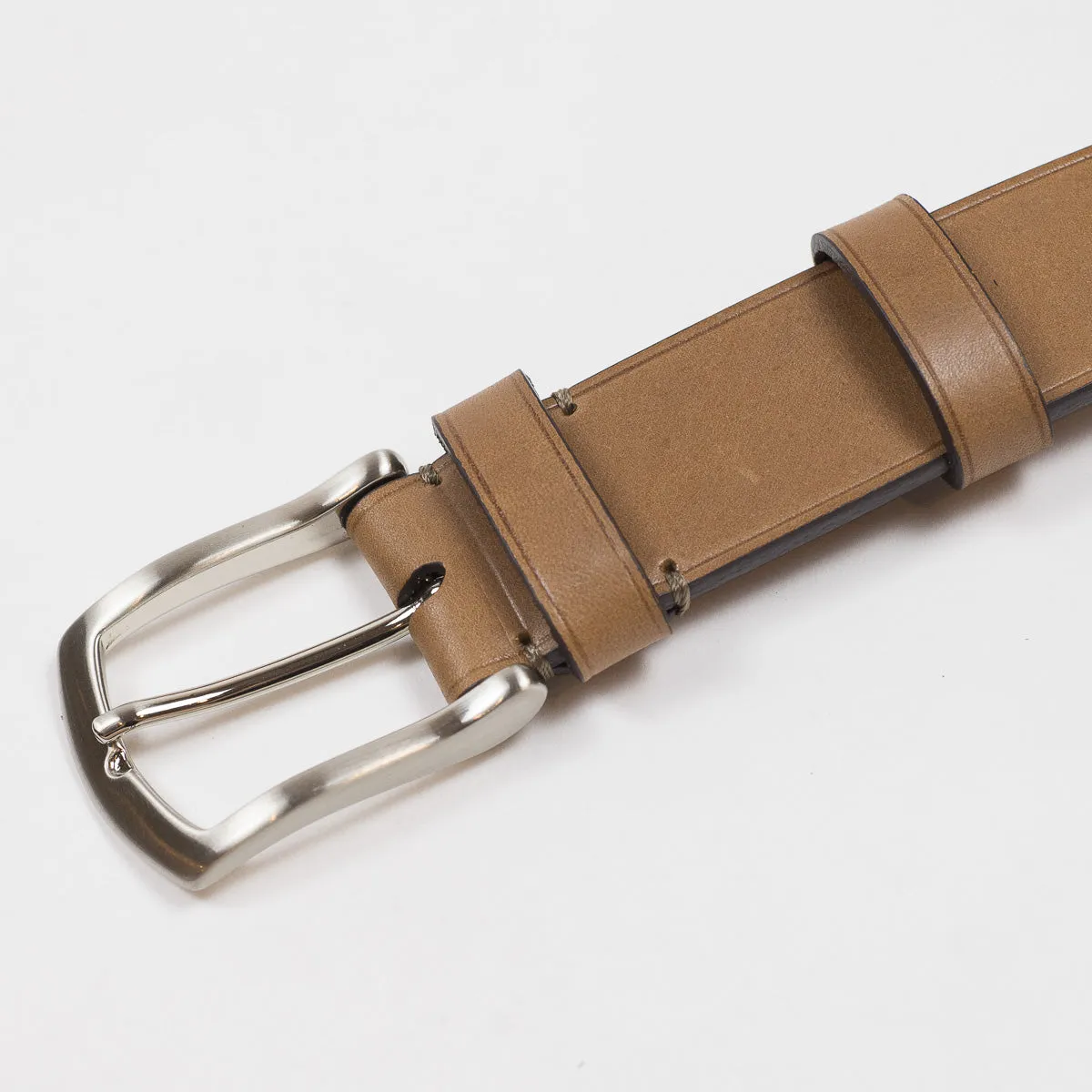 Honey brown calf Olimpo casual belt