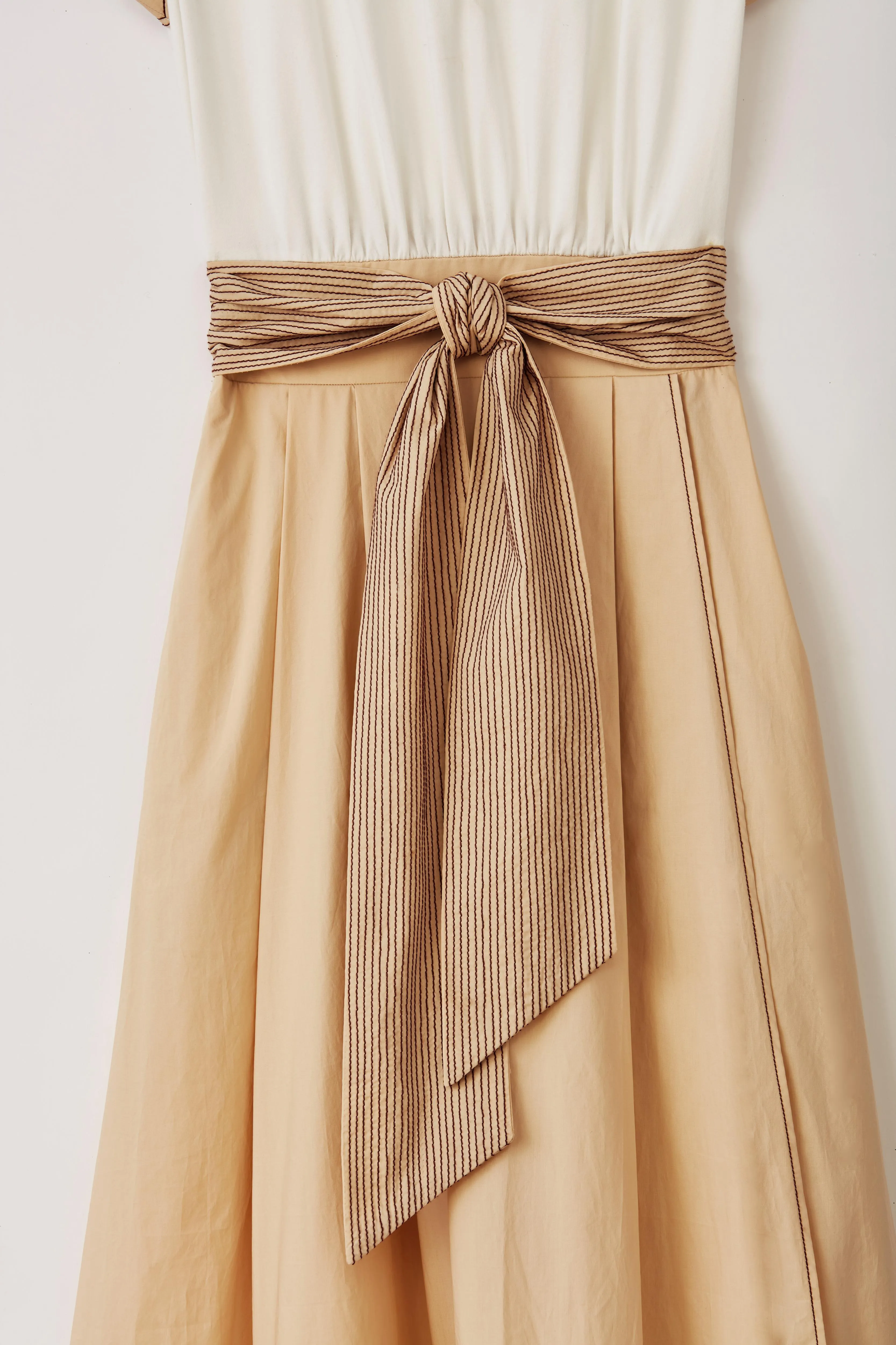 ISADORA MIDI DRESS-PEBBLE