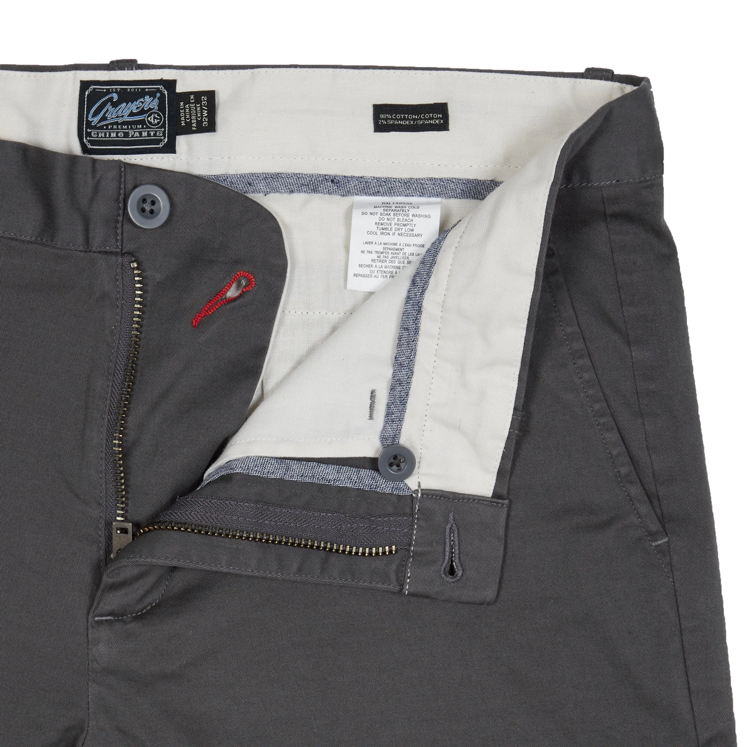 Jesse Stretch Chino Pants (Slim Fit)- Dark Gray (Final Sale)*