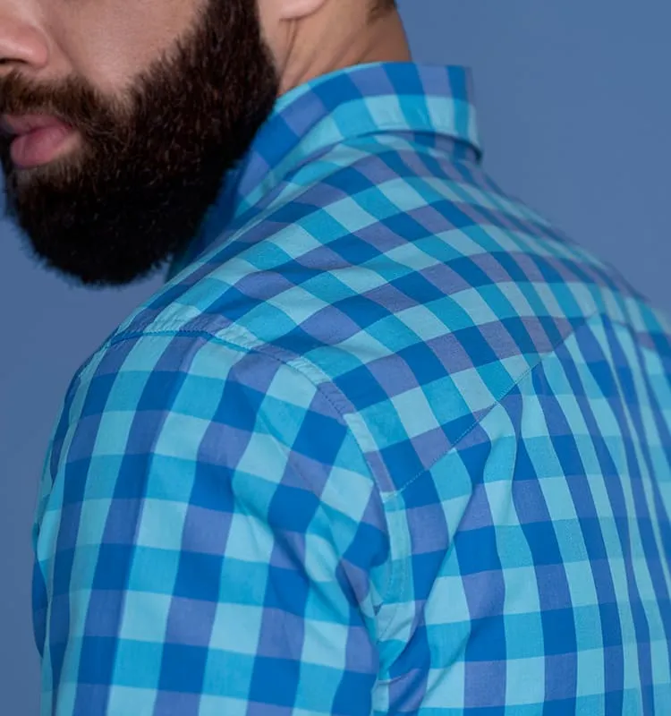 Lightweight Aqua Shirt