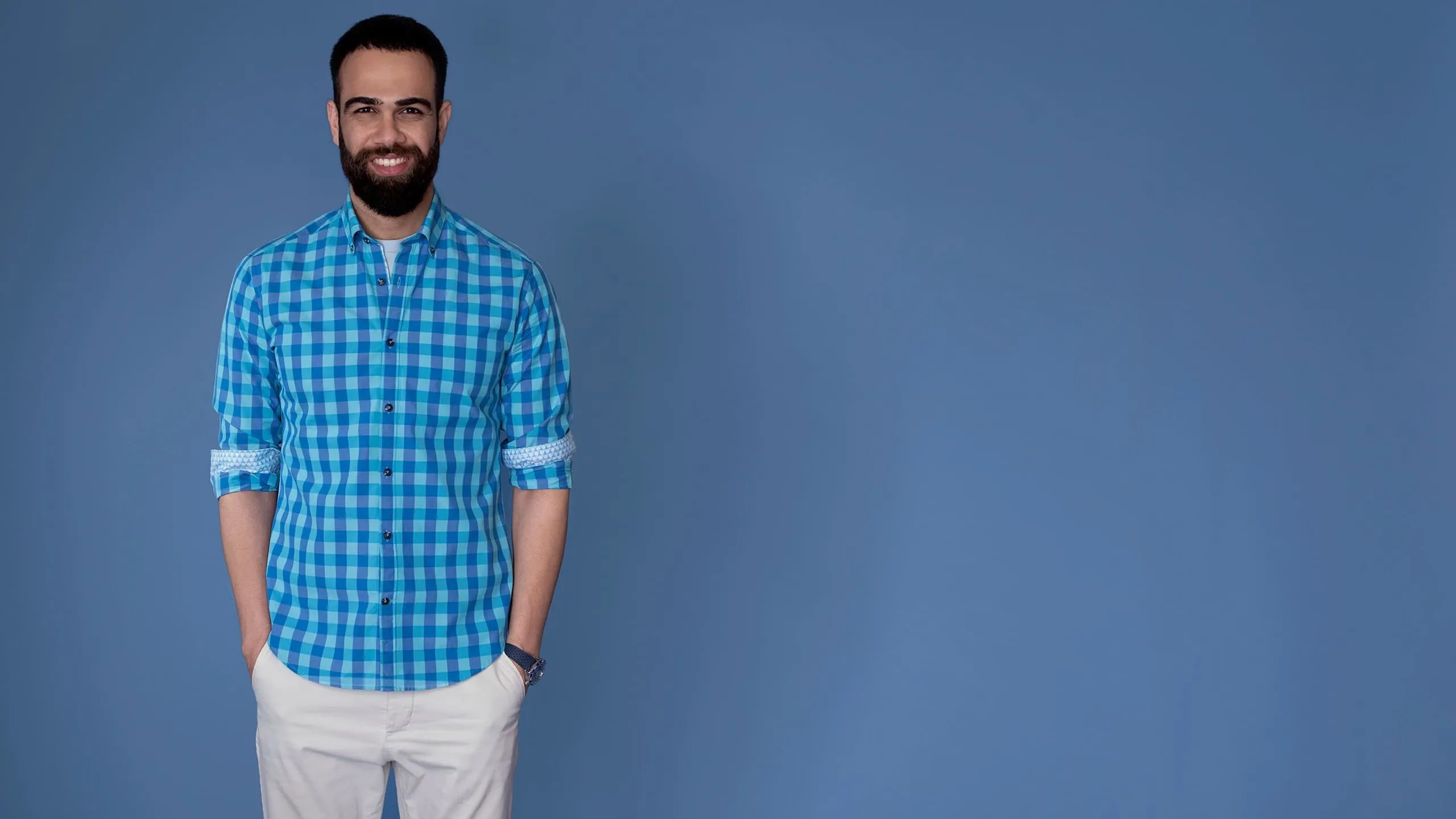 Lightweight Aqua Shirt