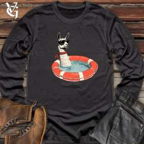 Llama Dressed as a Lifeguard Long Sleeve