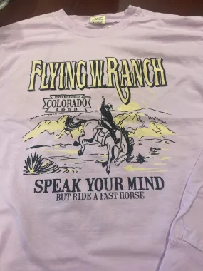 Long Sleeve Speak Your Mind Cropped Shirt