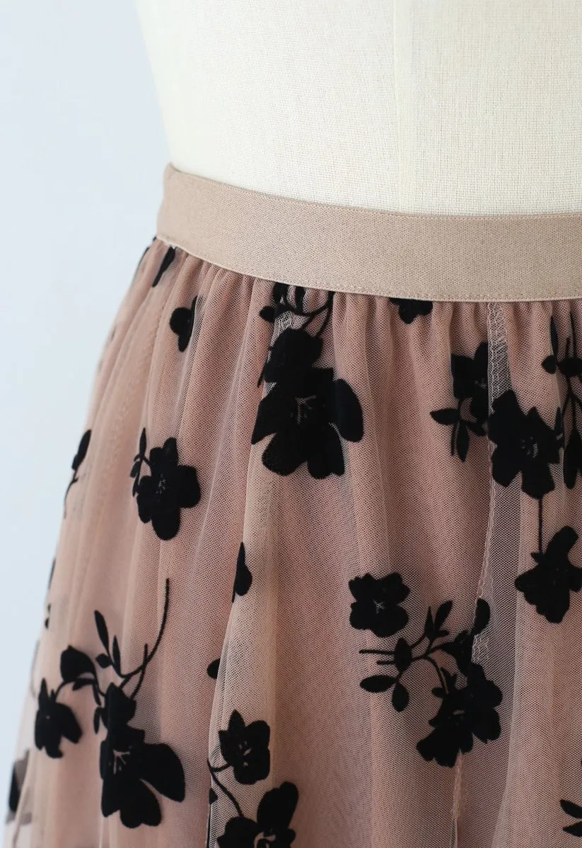 Mesh Floral Posy Skirts