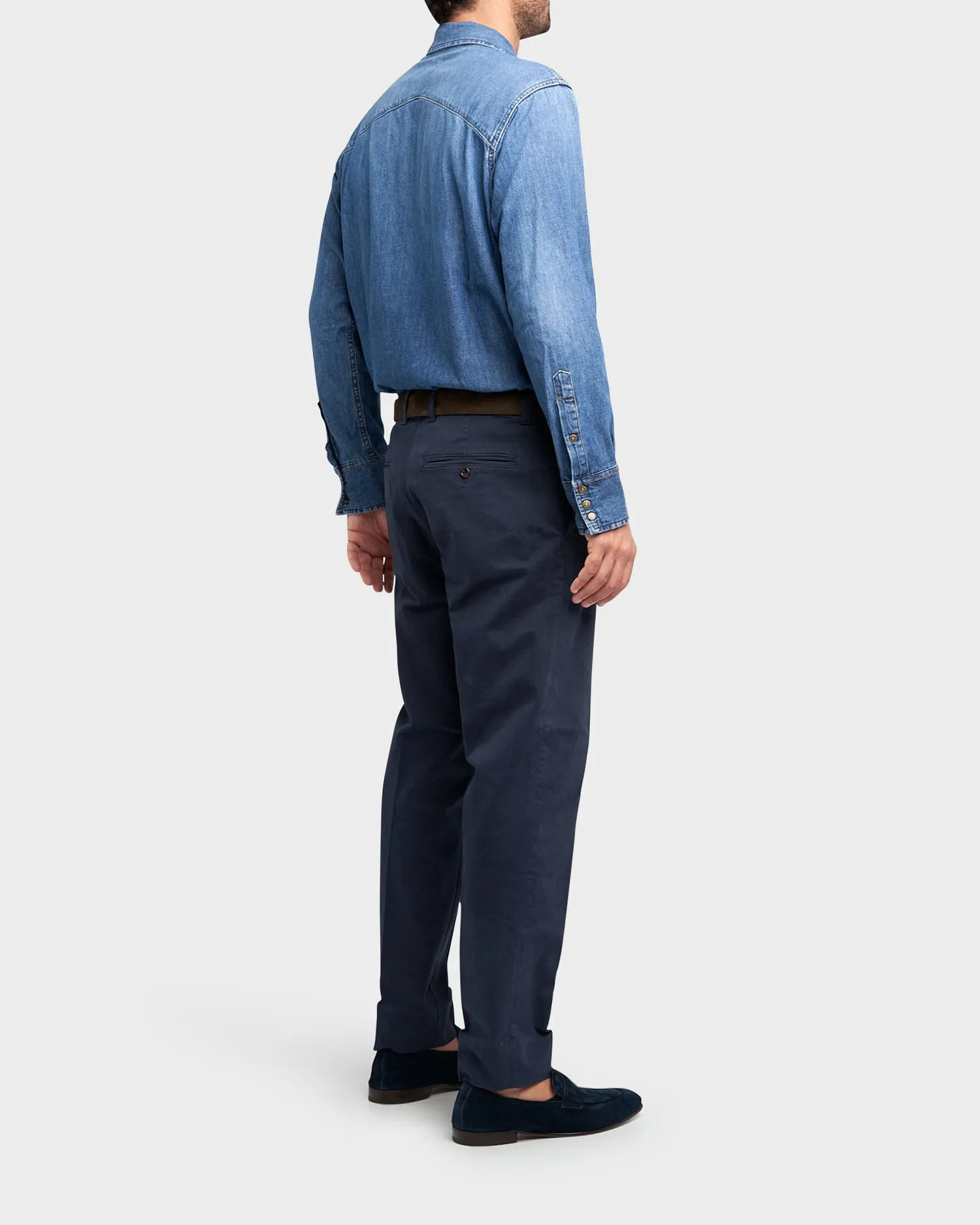 Navy Cotton Chinos