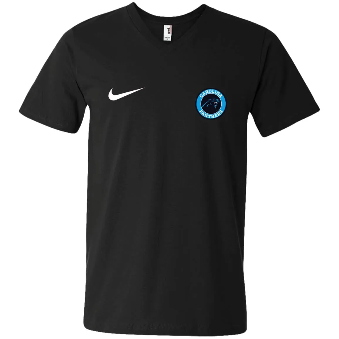 Nike Carolina Panthers Nfl Football Men V-Neck T-Shirt