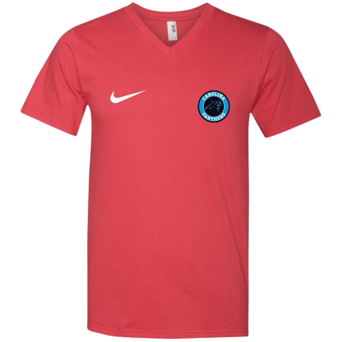 Nike Carolina Panthers Nfl Football Men V-Neck T-Shirt