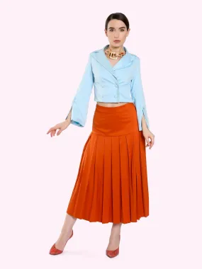 OVERLAP CROPPED BLAZER