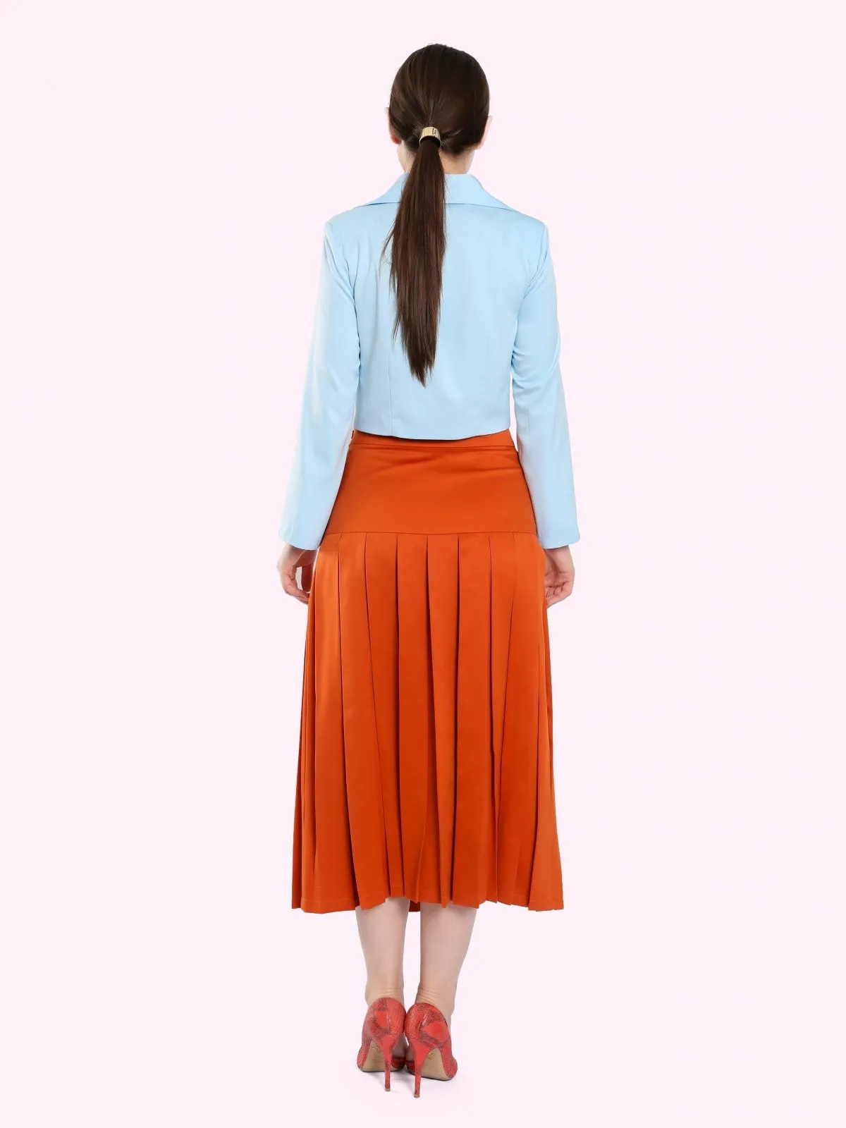 OVERLAP CROPPED BLAZER